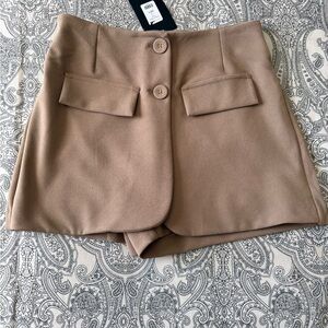 Fashion Nova Tan Women's Skorts